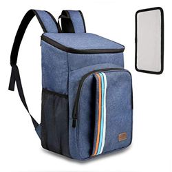 TOMSHOO 30L Borsa Termica, Borsa Frigo da 24 lattine con Piastra Inferiore in PE e Borsa in PVC, Zaino Termico per Uomini Donne per Picnic, Campeggio, en oferta