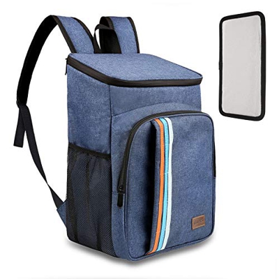 TOMSHOO 30L Borsa Termica, Borsa Frigo da 24 lattine con Piastra Inferiore in PE e Borsa in PVC, Zaino Termico per Uomini Donne per Picnic, Campeggio,