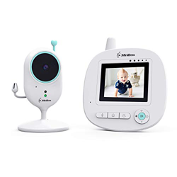 MiniBoss Baby Monitor con fotocamera 2.4" LCD Video Audio digitale Trasmissione con portata 960ft Visione notturna Sensore di temperatura Ninnananne M características