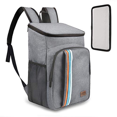 TOMSHOO 30L Borsa Termica, Borsa Frigo da 24 lattine con Piastra Inferiore in PE e Borsa in PVC, Zaino Termico per Uomini Donne per Picnic, Campeggio,