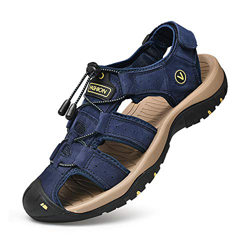 Sandali Sportivi Scarpe Estivi da Spiaggia per Uomo all'aperto Trekking Traspirante da Pescatore in Pelle Sandalo Acqua precio