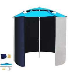 YUESFZ Ombrelloni tettucci Parasole Ombrelloni da Spiaggia Antivento Grande Ombrellone da Esterno con Telo, Ombrellone da Giardino Universale 360 ​​°, en oferta