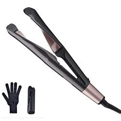 Piastra per Capelli Curl & Straight, Piastra Professionale per Capelli Arricciacapelli e Lisci Realizzata in Ceramica Design 2 in 1 LCD Temperatura Re en oferta