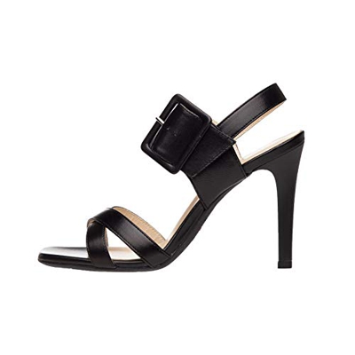 NeroGiardini E012850DE Sandali Donna in Pelle - Nero 36 EU