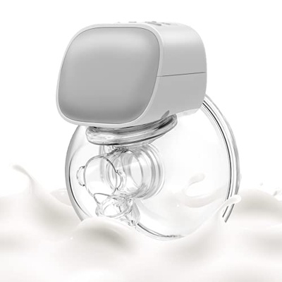 Tiralatte Momcozy, Tiralatte Elettrico Indossabile a Mani Libere, Pompaggio Potente, Latte a Prova di Perdite, Ultra Silenzioso, Nessun Dolore, Legger