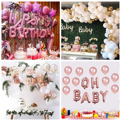 Set di palloncini 68 pezzi Kit ghirlanda di fiocchi Festa di compleanno del bambino