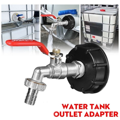 IBC Tank Adapter IBC Tote Tank Drain Adapter Rubinetto da giardino con attacco per tubo da 1/2 "con una gamma di uscite del rubinetto Acqua