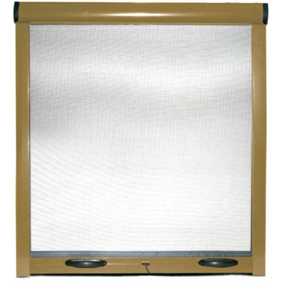 Jesolo - Zanzariera Universale A Rullo Regolabile Per Finestra, telaio in alluminio, Colore Oro [Colore - Oro, Misure - 100 x 170 cm]