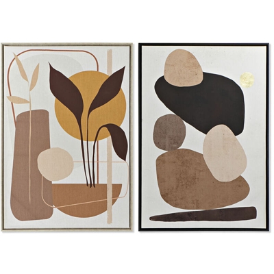 Quadro Abstract (2 pcs) (84 x 4.5 x 124 cm) - Dkd Home Decor