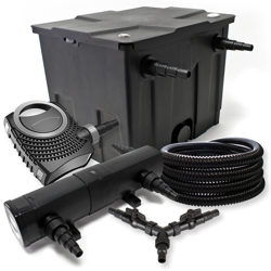 Set per il filtro 12000l 18W Depuratore per stagni NEO8000 70W Pompa 25m Tubo en oferta