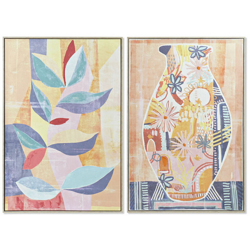 Quadro Vaso (2 pcs) (83 x 4.5 x 123 cm) - Dkd Home Decor precio