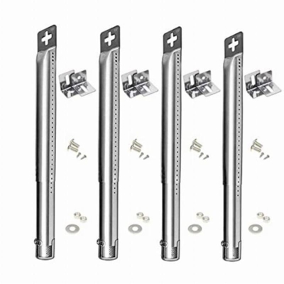 Confezione da 4 bruciatori universali per barbecue a gas in acciaio inox, pezzi di ricambio per Master Schmiede, fiamma perfetta, Uniflame, e altri