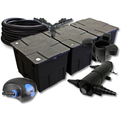 Set SunSun per filtro per stagni fino a 90.000l 18W Depuratore 100W Pompa 25m Tubo Skimmer SK30 características