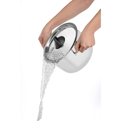 Cuociscola con Coperchio 18/10 cm 22 - Barazzoni