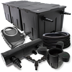 Set SunSun per filtro per stagni fino a 90.000l 18W Depuratore 70W Pompa 25m Tubo Skimmer SK30 características