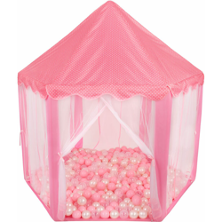 Selonis Tenda Principessa Casstello Pop-Up Con 900 Palline 6Cm Per Bambini, Rosa: Rosa Chiaro/Perla/Transparente - Rosa: Rosa en oferta