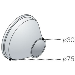 Rosone bombato OMP in ottone cromato diametro 30 115.324.5 en oferta