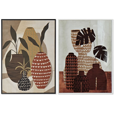 Quadro Vaso (2 pcs) (52 x 2.7 x 72 cm) - Dkd Home Decor