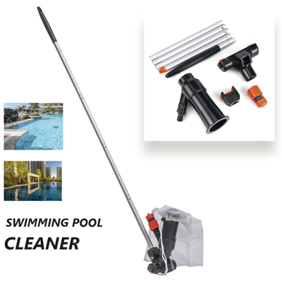 Set di strumenti per lo spruzzo di aspirazione dell'aspirapolvere per piscina con fontana in alluminio da 120 cm