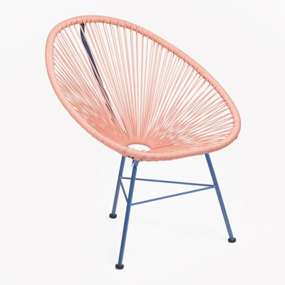 SKLUM Sedia New Acapulco Limited Edition Dahlia - Klein Blue Opaco Polietilene – Acciaio