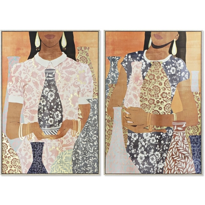 Quadro Donna (2 pcs) (83 x 4.5 x 123 cm) - Dkd Home Decor