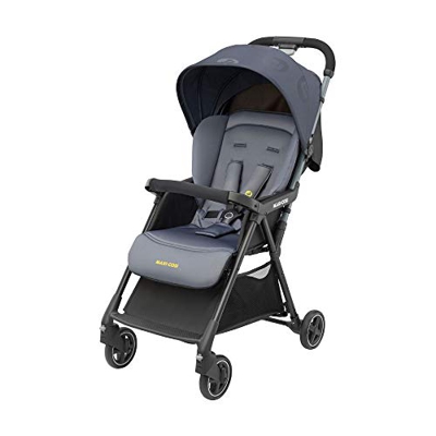 Maxi-Cosi Diza Passeggino Ultraleggero e Compatto, Reclinabile e Pieghevole Chiusura a Libro, Pesa 4.2 kg, Ampia Capottina, Colore Brave Graphite
