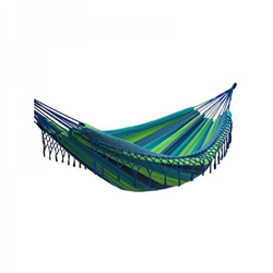 Amaca relax – Amaca a frange, 2 posti, blu – Amaca doppia 350 x 160 cm en oferta