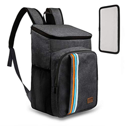 TOMSHOO 30L Borsa Termica, Borsa Frigo da 24 lattine con Piastra Inferiore in PE e Borsa in PVC, Zaino Termico per Uomini Donne per Picnic, Campeggio, en oferta