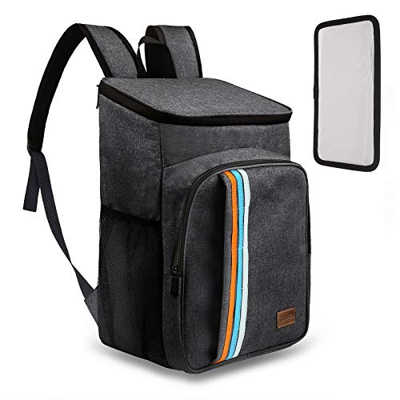TOMSHOO 30L Borsa Termica, Borsa Frigo da 24 lattine con Piastra Inferiore in PE e Borsa in PVC, Zaino Termico per Uomini Donne per Picnic, Campeggio,