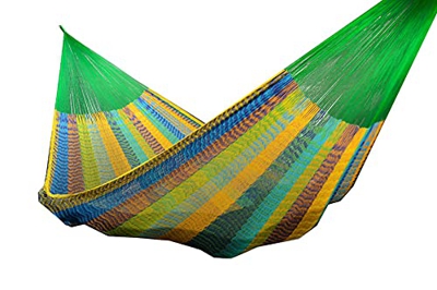 Icolori Amaca Messicana XL - Amaca a Rete - Matrimoniale - 420 x 170 cm - per 1, 2 Persone