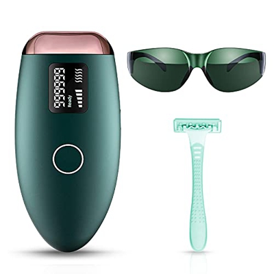 Epilatore a Luce Pulsata IPL, Epilatore Laser per Donna e uomo, 5 Livelli 2 Modalità di Depilazione Indolore per Viso, Braccia, Gambe, Ascelle, Bikini