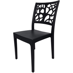 Sedia TETI in polipropilene per interni ed esterni impilabile ANTRACITE en oferta