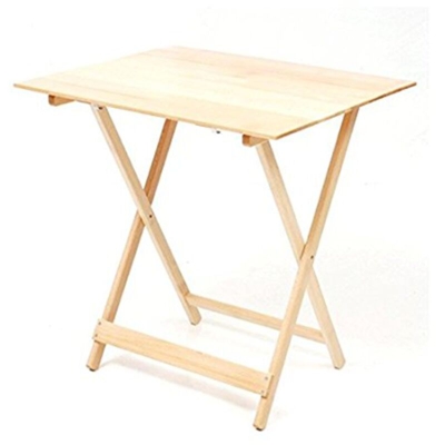 Tavolo pieghevole in legno e finitura naturale richiudibile NATURALE 60X87