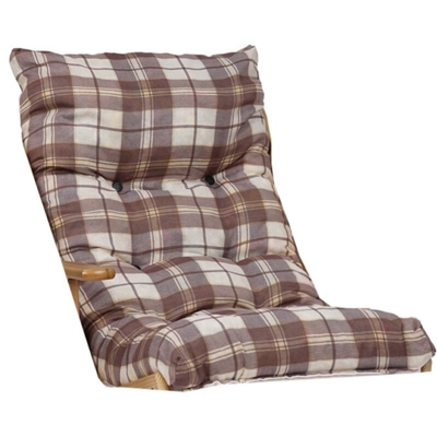 Cuscini di ricambio per poltrona HARMONY RELAX stile scozzese brown
