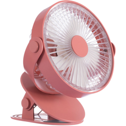 Ventilatore a clip regolabile a 360 ¡ã con luce notturna a LED Ventilatore da scrivania personale USB a 5 velocita Ventilatore di raffreddamento características