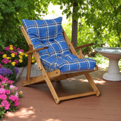 Poltrona Sdraio RELAX reclinabile 3 posizioni in legno pieghevole TURCHESE precio