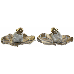 Statua Decorativa DKD Home Decor Metallo Resina Frate (2 pcs) (26 x 24.3 x 13 cm) precio
