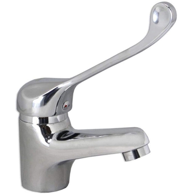Rubinetto per lavabo con maniglia a leva lunga clinica miscelatore monocomando lavandino da bagno in ottone cromato 69205