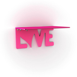 Bolis Italia - Reggimensola Love 14 In Acciaio Fucsia en oferta