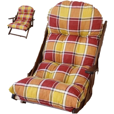 Cuscino confort di ricambio super imbottiti lusso ARANCIO SCOZZESE