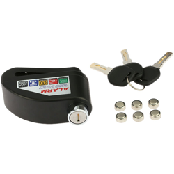 Motorcycle Scooter Bicycle Disc Brake Lock Security Anti-theft Alarm Lock,Black precio