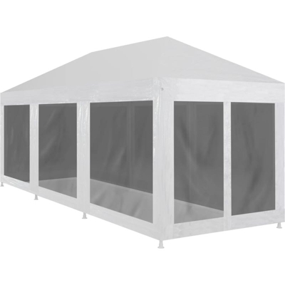 Tenda per Feste con 8 Pareti in Rete 9x3 m