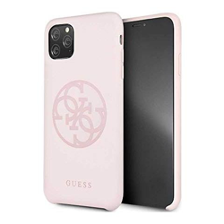 Cover Per Iphone 11 Pro Max Guess Logo Rosa Chiaro en oferta