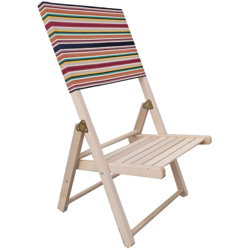 Sedia spiaggina mare piscina richiudibile in legno massello 1 pezzo precio