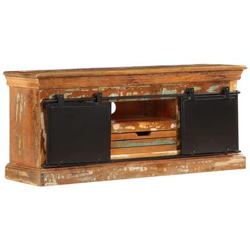 Mobile Porta Tv 110x30x45 Cm In Legno Massello Di Recupero en oferta