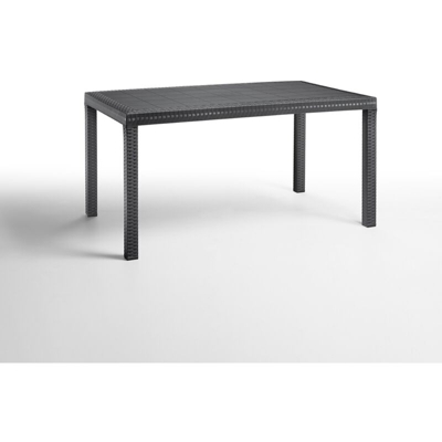 Tavolo rettangolo HUSTON 150 x 90 x 72 h ANTRACITE