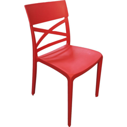 Sedia Venus in polipropilene impilabile ROSSO set 1 características