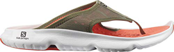Salomon REELAX BREAK 5.0 Infradito da Uomo con EndoFit per Relax e Recupero da Attività Fisiche Intense, 44 2/3 EU, Verde (Deep Lichen Green/White/Che en oferta