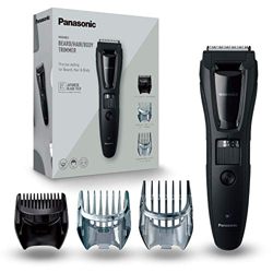Panasonic ER-GB61-K503 – Rasoio per uomo, 3 in 1, ricaricabile, acciaio inox, batteria a lunga durata, 39 regolazioni, 3 accessori inclusi), nero/arge en oferta