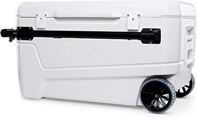 IGLOO Glide 110 Frigorifero con Ruote, 104 l, Bianco